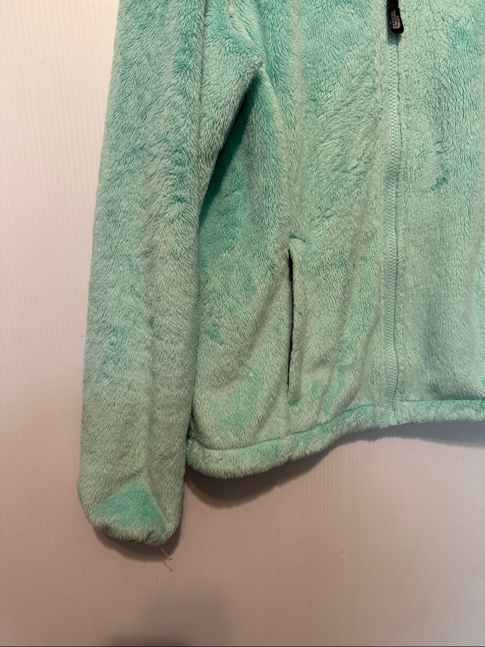 The North Face Full Zip Osito Jacket in Mint Green (s) - Picture 6 of 12